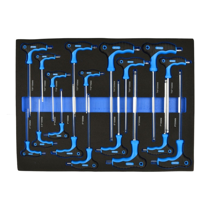 Комплект отвертки T18, 18 елемента, Geko G10833E