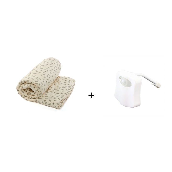 Pachet , Pilota puf gasca 200x230 cm + Led Toaleta