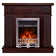 Semineu electric Marina wenge & Galileo silver, 997x1034x270 mm, 2000W, Termostat, 5 niveluri ale intensitatii flacarilor, Timer