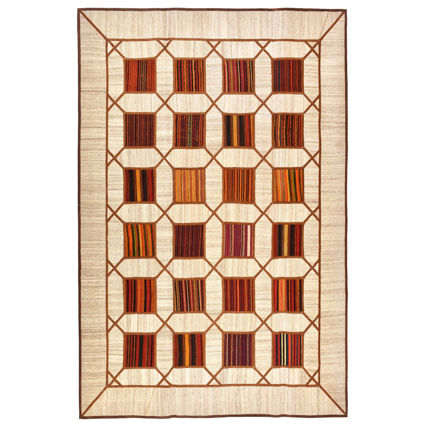 Covor,Patchwork,Bej-Maro,Dim :237X173