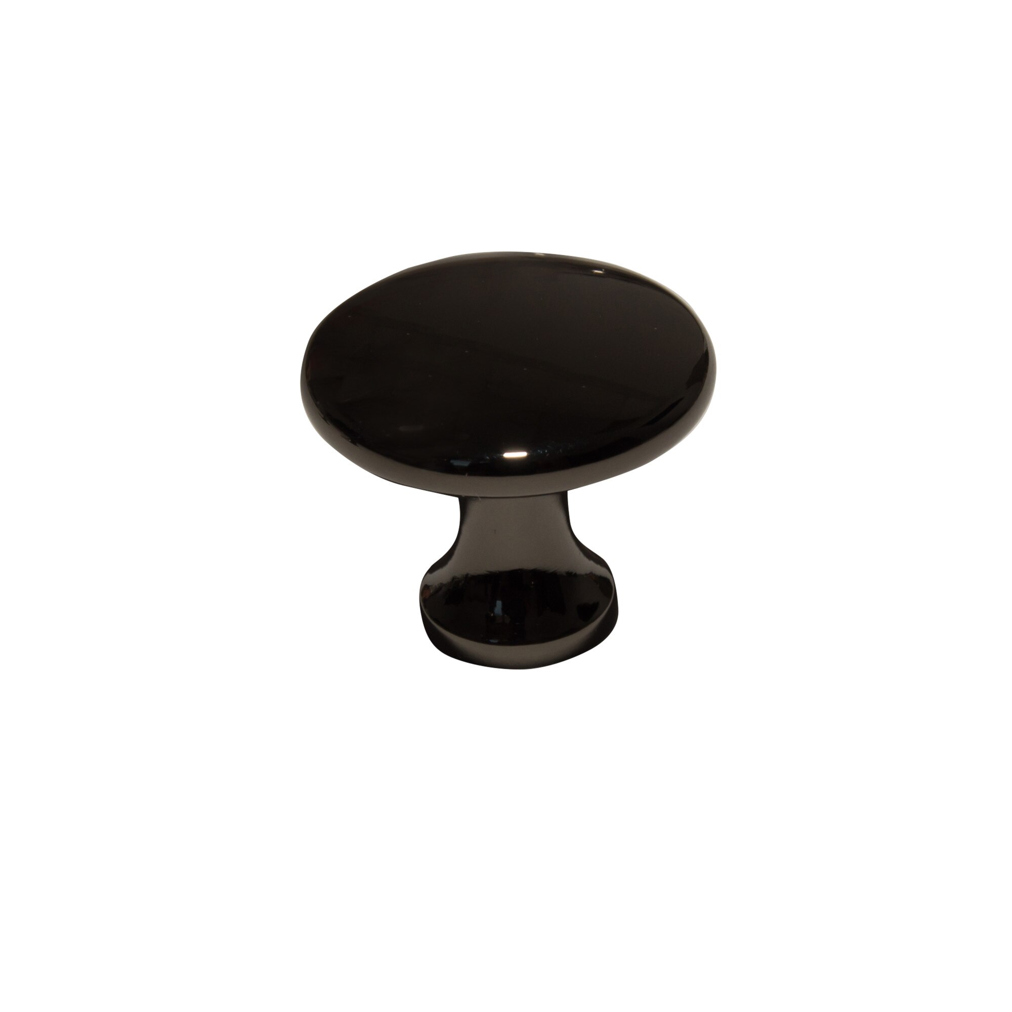 Buton model UDINE, 29x25 mm, finisaj negru lucios