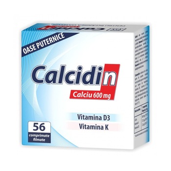 Calcidin 600 mg, 56+14 compromate Cadou, Zdrovit Calcidin 600 mg, 56+14 compromate Cadou, Zdrovit