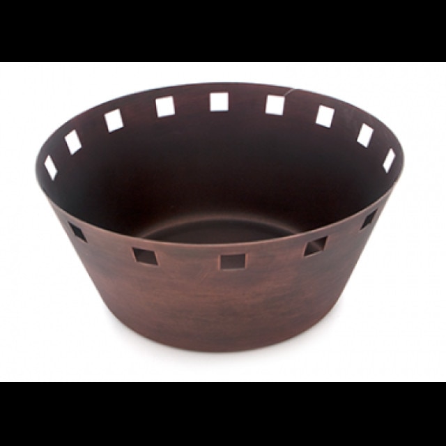 Cosulet pine RAKI ANTIQUE inox cu strat cupru 20,25x9cm