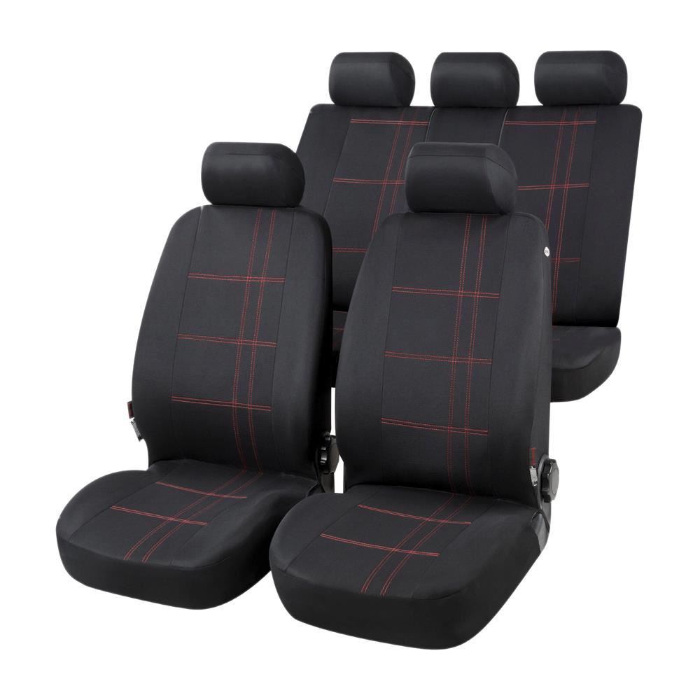 Huse auto Nashville,black,12 piese,sistem clix side-airbag compatibil