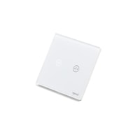 Intrerupator draperie wireless cu touch Tosyco din sticla, Alb
