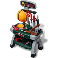 banc de lucru interactiv micul antreprenor model cu diverse accesorii simbolice casca protectie  fierastrau  ciocan pentru o distractie garantata  multicolor imagen 1_0_
0