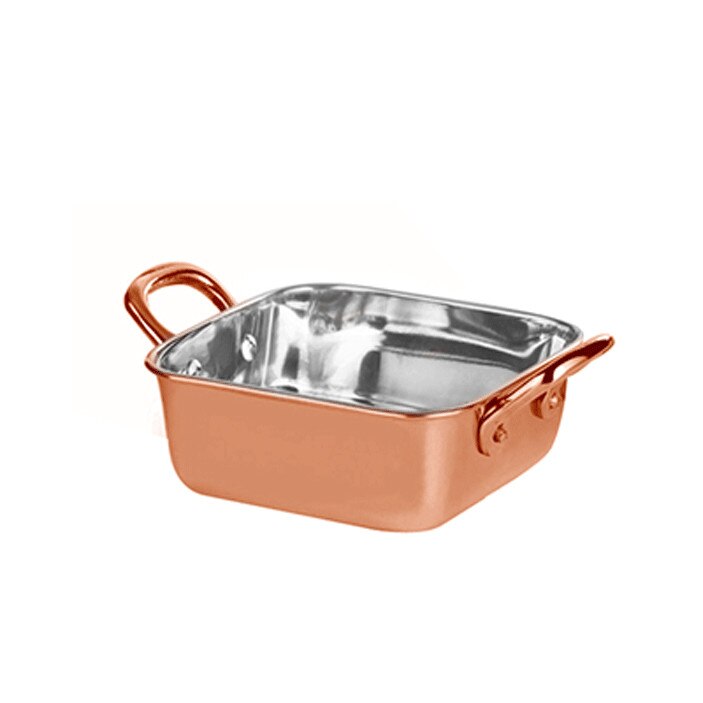 Roaster patrat RAKI inox cu strat cupru 11,5x4,75cm 400ml