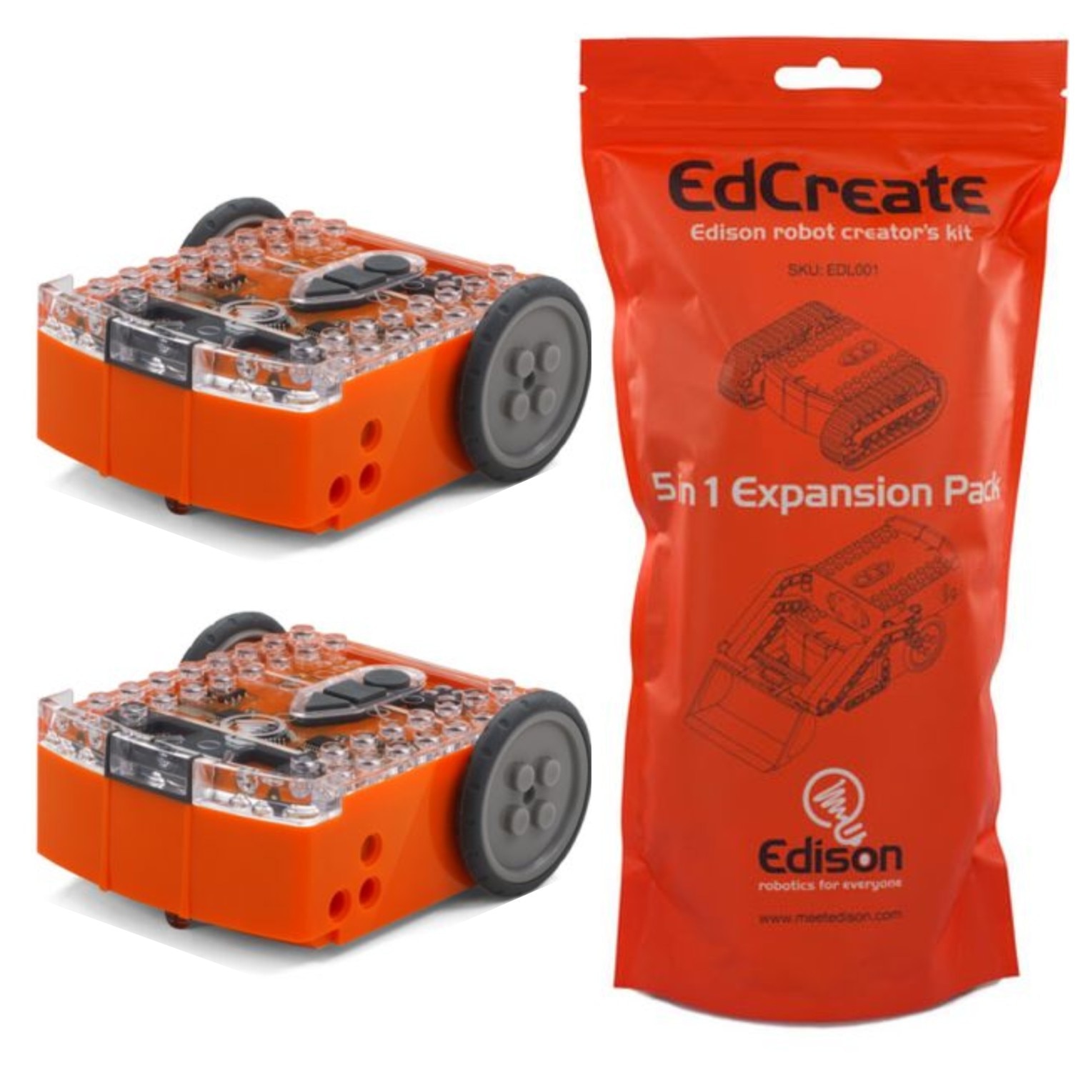 Pachet EDSTEM: 2 roboti si kit de dezvoltare
