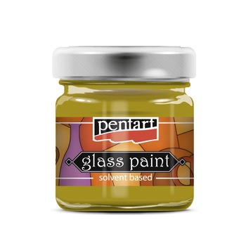 Vopsea de sticla pe baza de diluant Pentart - ghimbir, 30 ml Vopsea de sticla pe baza de diluant Pentart - ghimbir, 30 ml