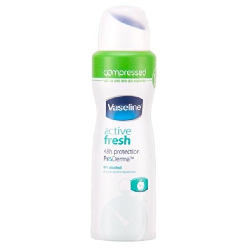 Deodorant Spray Vaseline Active Fresh, 75 ml comprimat=150ml clasic