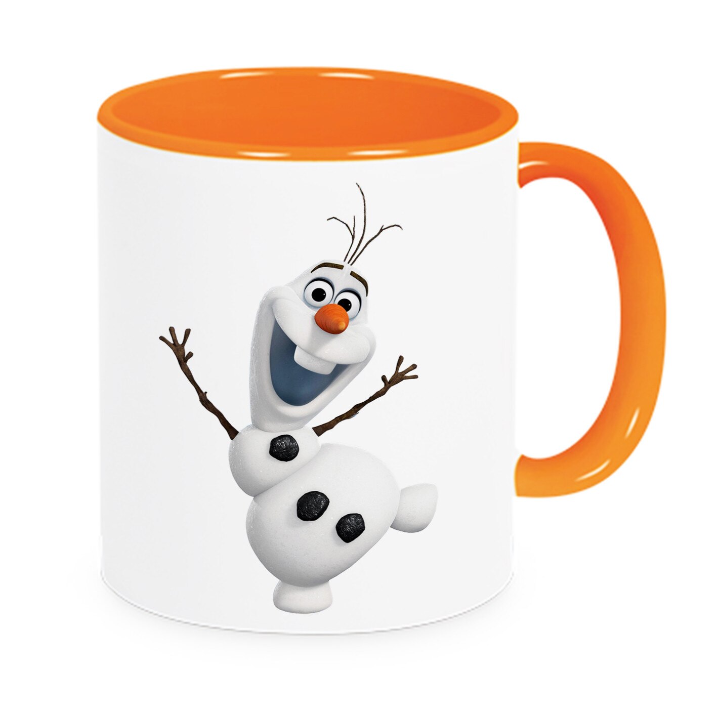 Cana personalizata Smile Portocaliu/Multicolor