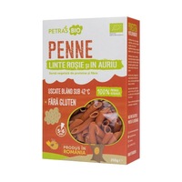 Penne eco din linte rosie , Petras Bio, 250G