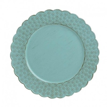Platou turcoaz din plastic D-33 cm Platou turcoaz din plastic D-33 cm