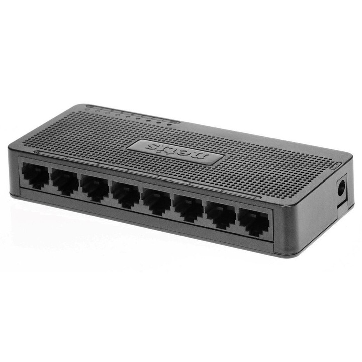 Netis ST3108S Asztali switch, 8 portos, 10/100 Mb, Fekete