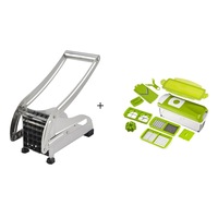 set  aparat pentru feliat cartofi pai cu 2 lame interschimbabile  razatoare nicer imagen 3_0_
0