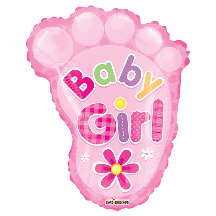 Balon folie Talpa - Baby Girl, roz, 50 cm - Conver USA