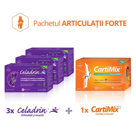 Pachet 3 Cutii Pentru Articulatii Celadrin Extract Forte 60cps 1 Cutie Cartimix Forte 60cps Emag Ro