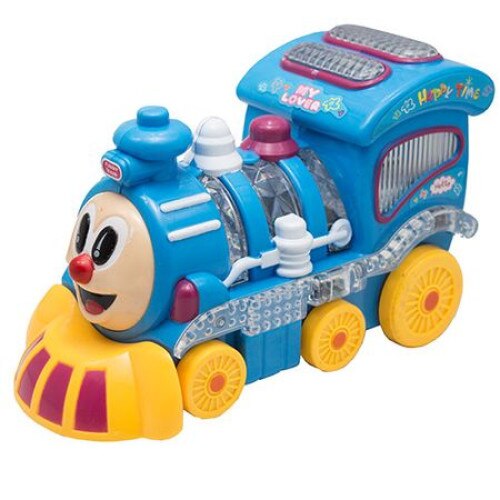 Locomotiva interactiva cu sunete, luminisi miscare, varsta 3 ani+, multicolora