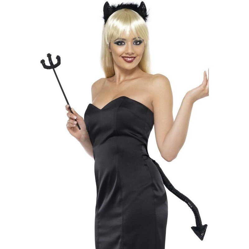 Set accesorii diavolita negre deluxe