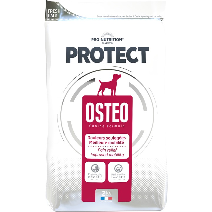 Táplálék csont- vagy ízületi betegségekben szenvedő kutyáknak, Flatazor Protect Osteo, 2 kg
