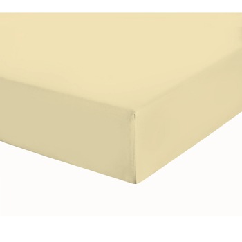 Cearceaf cu elastic , Decona, jersey, 160x200 cm,ecru Cearceaf cu elastic , Decona, jersey, 160x200 cm,ecru