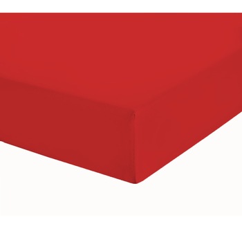 Cearceaf cu elastic , Decona, jersey, 90x200 cm,rosu Cearceaf cu elastic , Decona, jersey, 90x200 cm,rosu