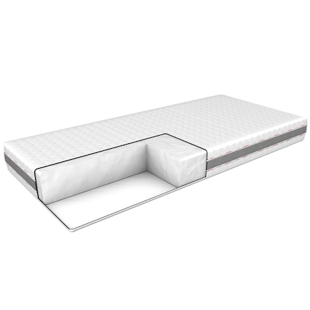 Saltea Moonway Silver Basic, 160X200 cm, husa detasabila si lavabila cu fermoar, 20 cm