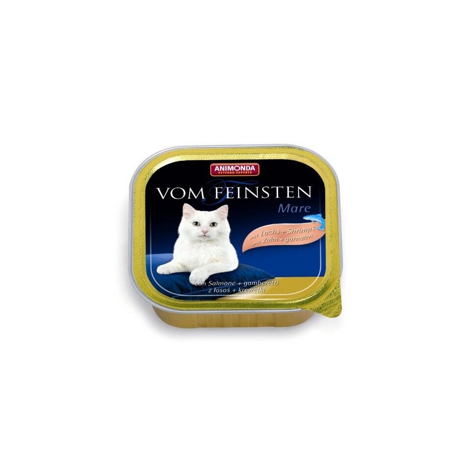 Hrana pentru pisici Vom Feinsten Classic Somon+Creveti 100 gr