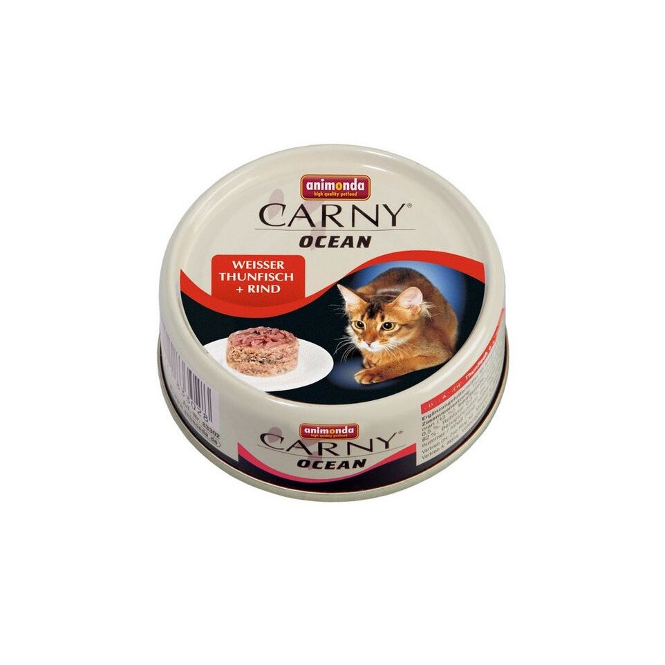 Hrana pentru pisici Carny Ocean Ton Alb+Vita 80 gr