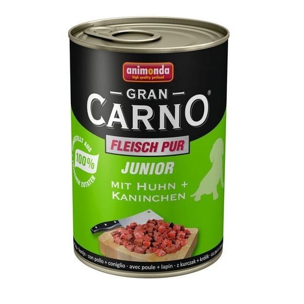 Hrana pentru caini Grancarno Junior Dog G Iepure 400 gr