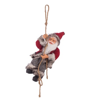 Mos Craciun decorativ, decor brad, CK110, Rosu Mos Craciun decorativ, decor brad, CK110, Rosu