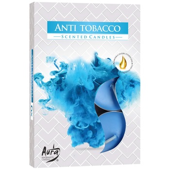 Lumanare ornamentala parfumata Bispol Anti Tobacco 6buc Lumanare ornamentala parfumata Bispol Anti Tobacco 6buc