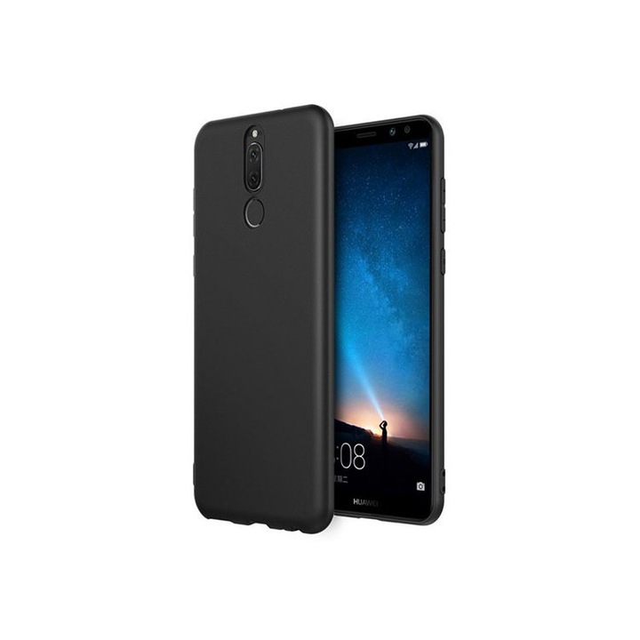 Тънък защитен калъф, Huawei Mate 20 Lite, черен