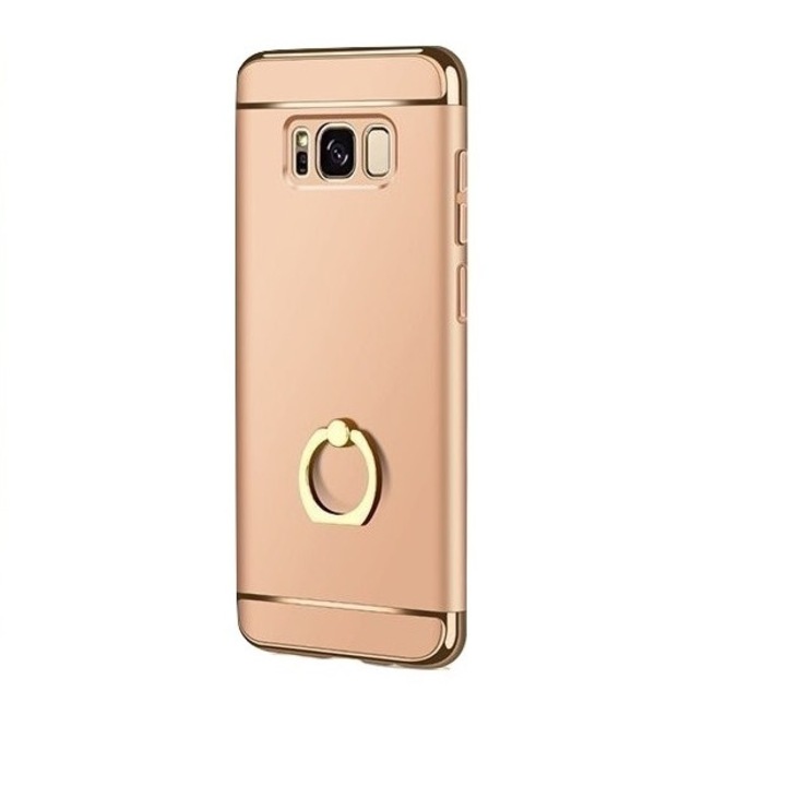 Защитен калъф за Samsung Galaxy A5 2017, Луксозен позлатен с поддържащ пръстен