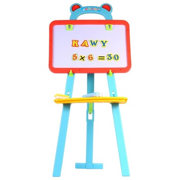 Tabla creativa IDL magnetica cu stativ , pentru copilul tau , numere si simboluri magnetice , 84 piese , burete , creta , Multicolora Tabla creativa IDL magnetica cu stativ , pentru copilul tau , numere si simboluri magnetice , 84 piese , burete , creta , Multicolora