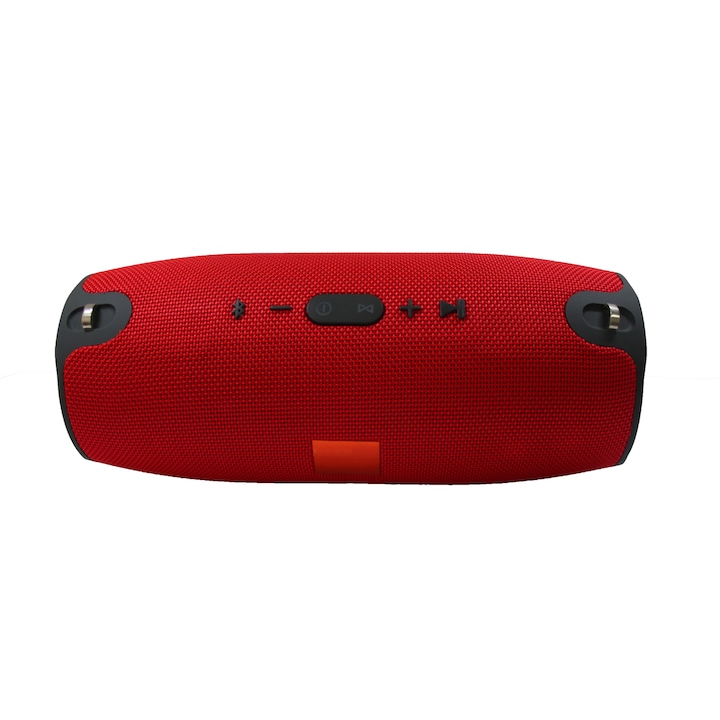 OEM Charge Xtreme Boombox hordozható hangszóró, vízálló, 10000 mAh, Bluetooth, USB, Aux bemenet, 5 V kimenet, telefonhoz, piros
