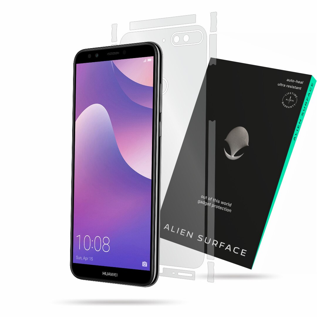 Folie Alien Surface, Huawei Y7 (2018), protectie spate, laterale