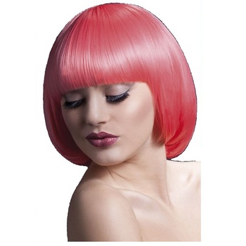 Peruca bob roz coral de lux Mia Peruca bob roz coral de lux Mia