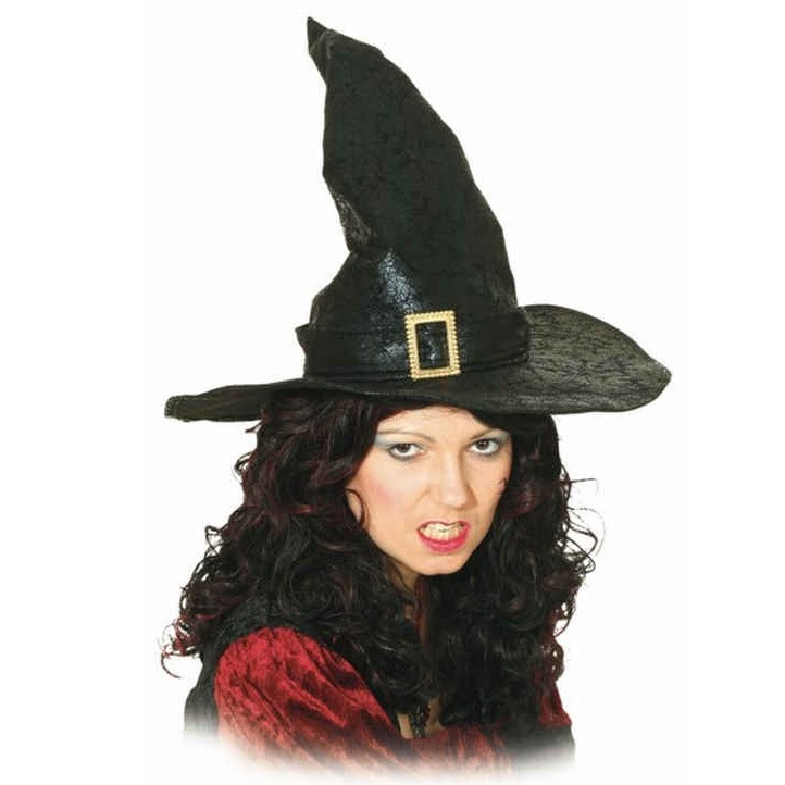Palarie cu catarama Vrajitoare Halloween Clubman Neagra