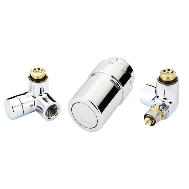 Комплект термостатичен кран Danfoss X-tra Collection тип Rax, хром