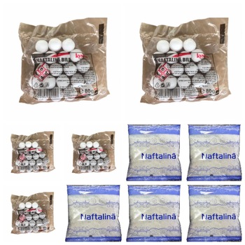 Pachet 5 bucati Naftalina cristale, 50g + 5 bucati Naftalina bile, 80g Pachet 5 bucati Naftalina cristale, 50g + 5 bucati Naftalina bile, 80g