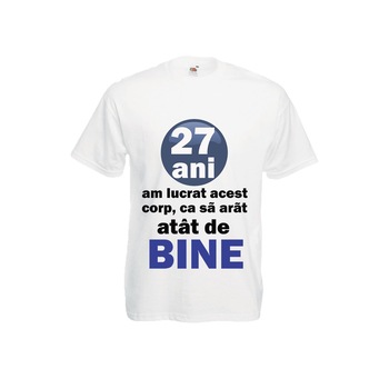 Tricou aniversare 27 ani Tricou aniversare 27 ani