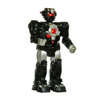 Robot iMK® Space Ranger cu lumini si sunete, 38 cm, Negru Robot iMK® Space Ranger cu lumini si sunete, 38 cm, Negru