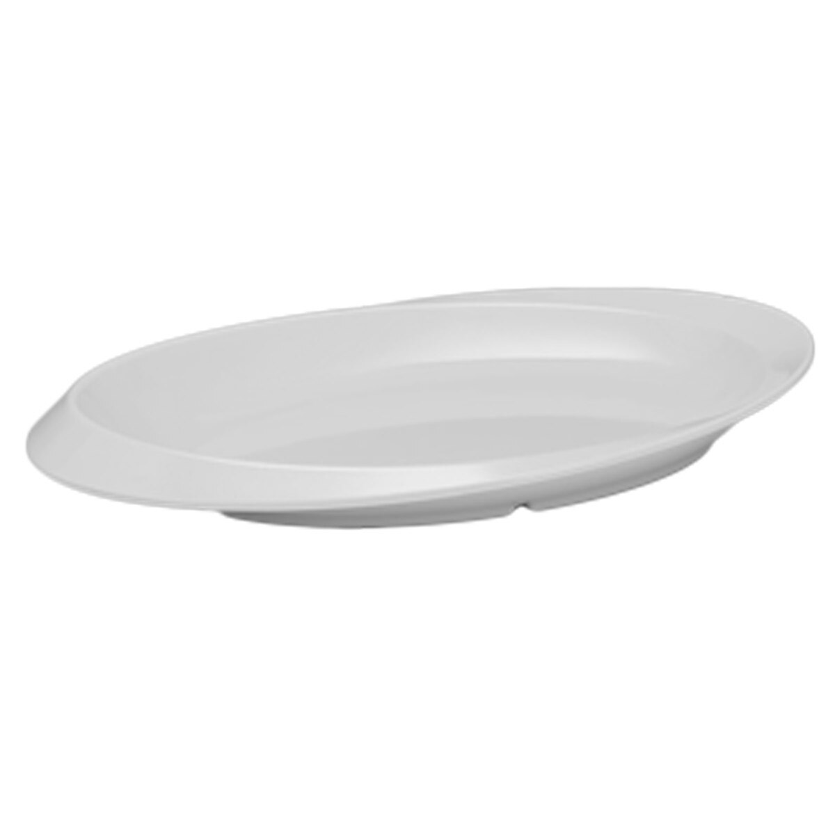 Platou oval melamina RAKI 31x47x4cm alb