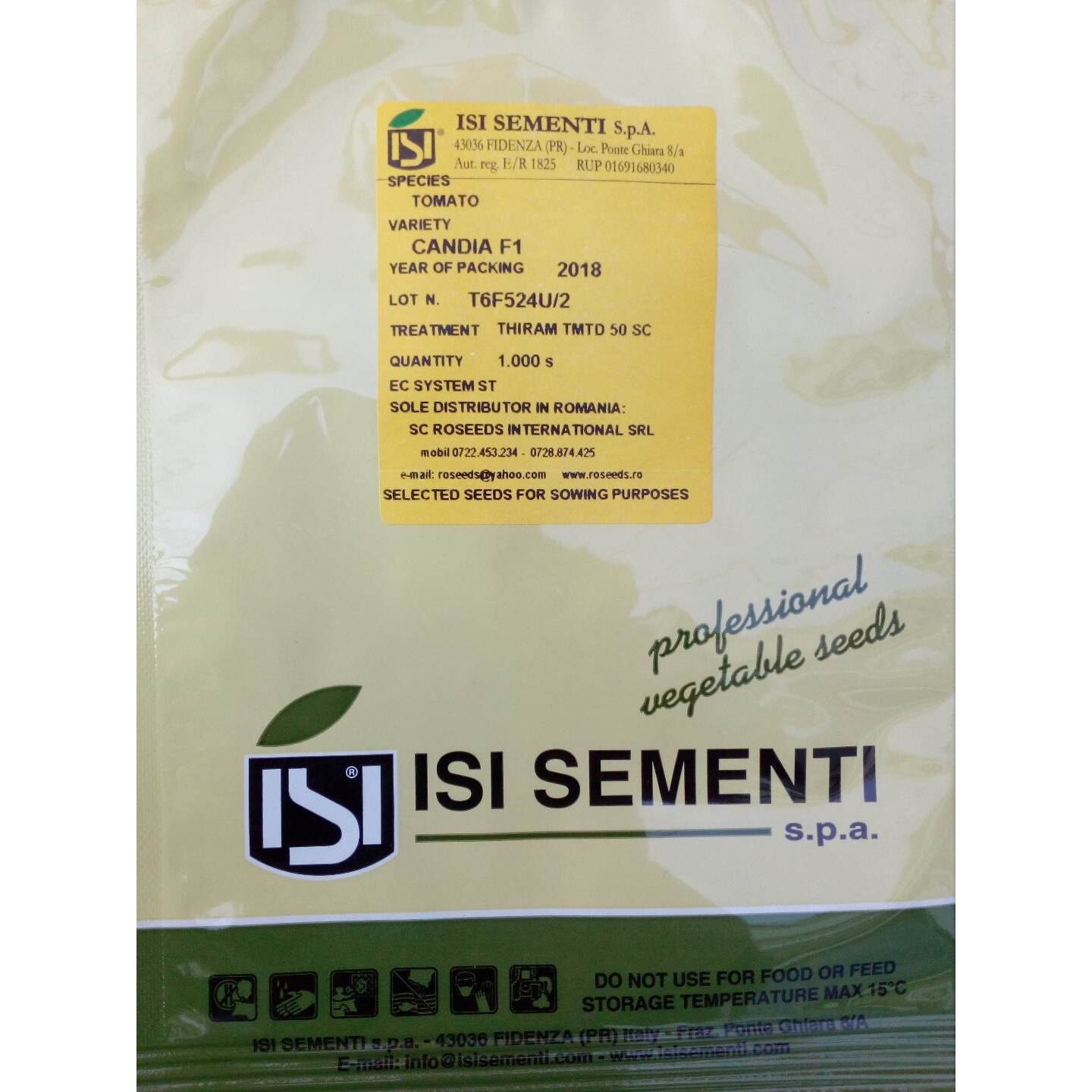 Seminte tomate ovale cu Gust Excelent Candia F1 -1000 Sem