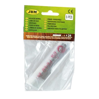 Set 5 Panze ferastrau cu 24 dinti pentru lemn, JBM Set 5 Panze ferastrau cu 24 dinti pentru lemn, JBM