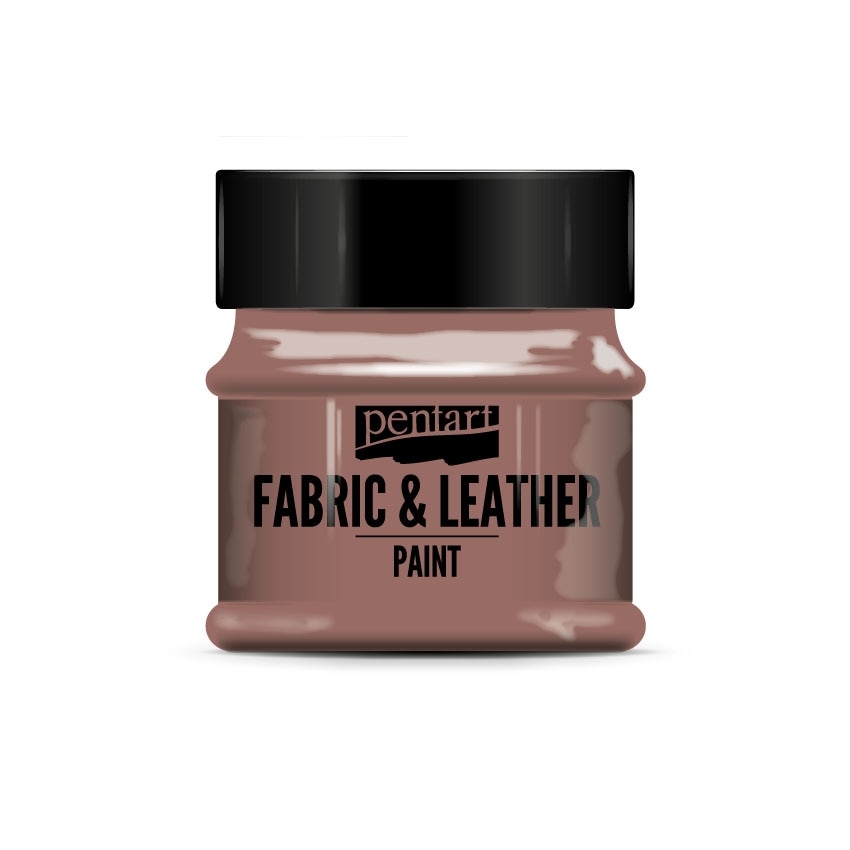 Vopsea pentru piele si textile cu sclipici Pentart - bronz, 50 ml