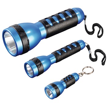 Set 3 lanterne LED Hama FL-130, AA, Albastru/Negru Set 3 lanterne LED Hama FL-130, AA, Albastru/Negru