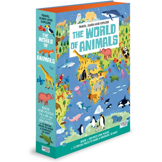 Puzzle Sassi Cunoaste si exploreaza - Lumea animalelor