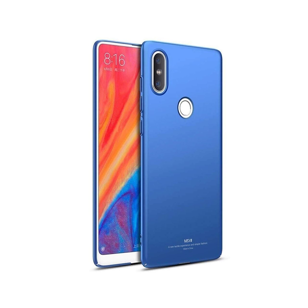 Husa Xiaomi Mi Mix 2S + Tempered Glass-MSVII Albastra
